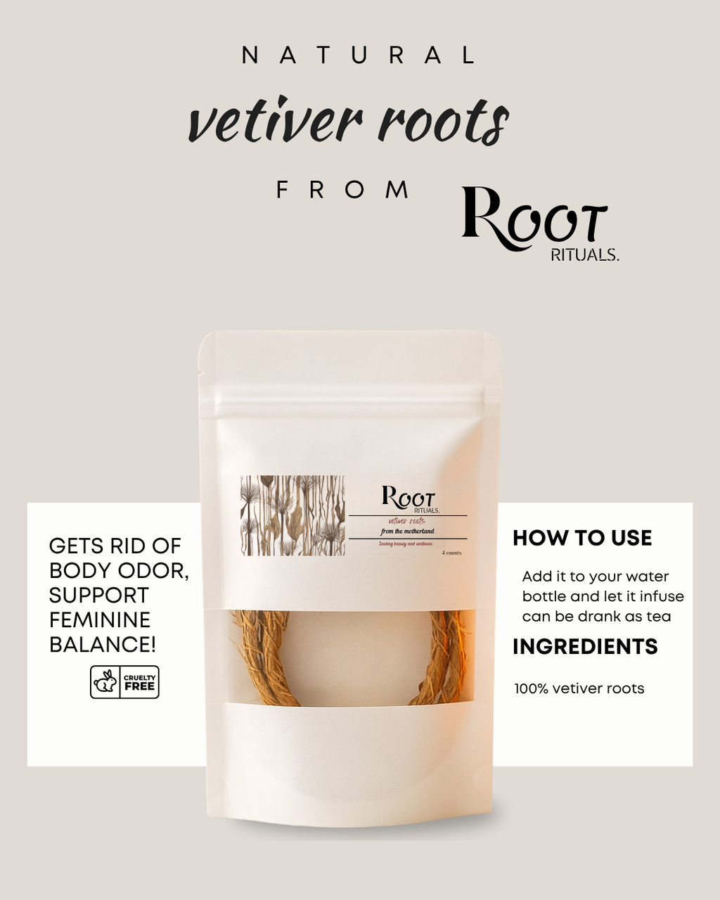Vetiver root glow up set