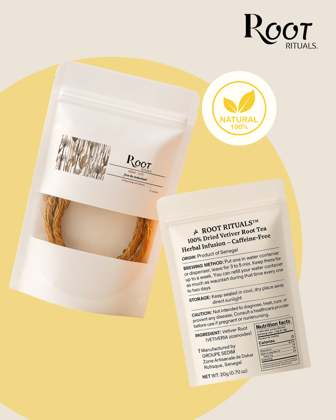 Vetiver root glow up set